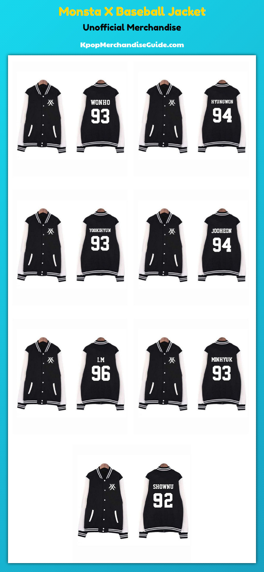 Monsta X Baseball Jacket