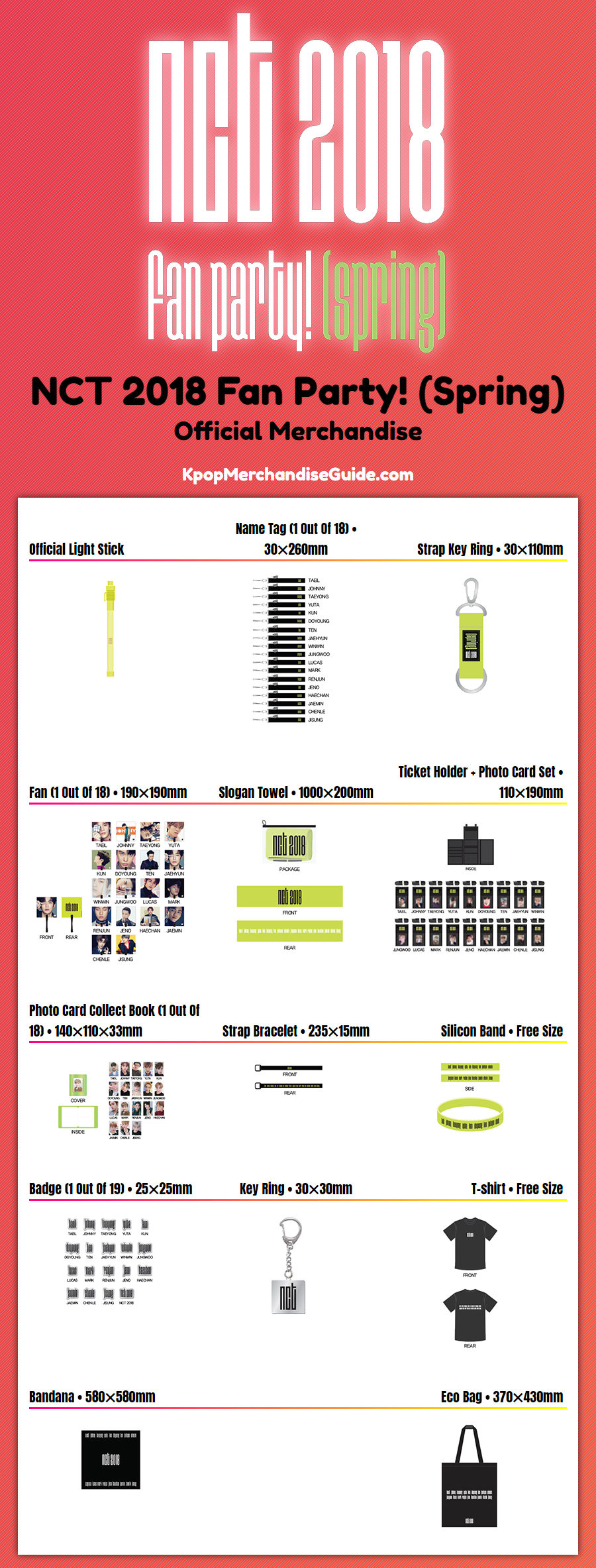 NCT 2018 Fan Party! (Spring) Merchandise