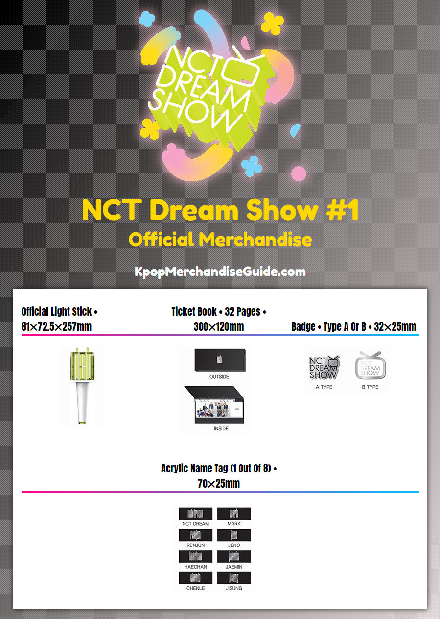 NCT Dream Show #1 Merchandise
