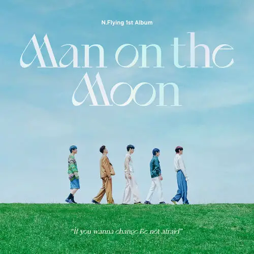 N.Flying Man on the Moon Studio Album Cover