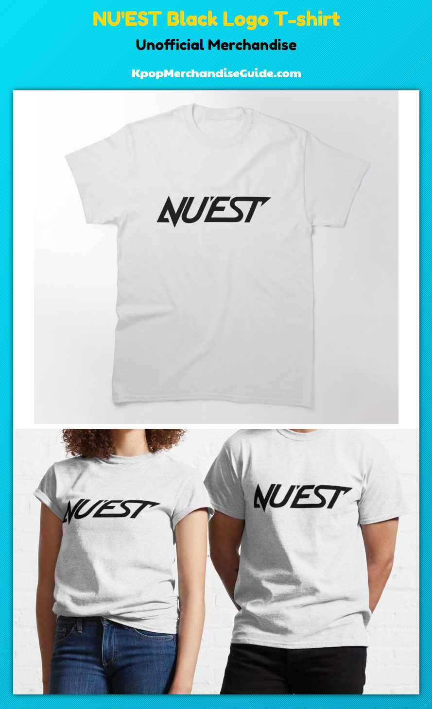 NU'EST Black Logo T-shirt