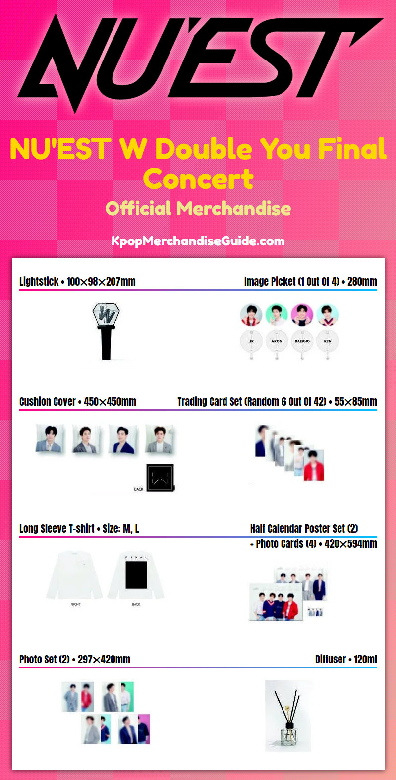 NU'EST Double You Final Concert Merchandise