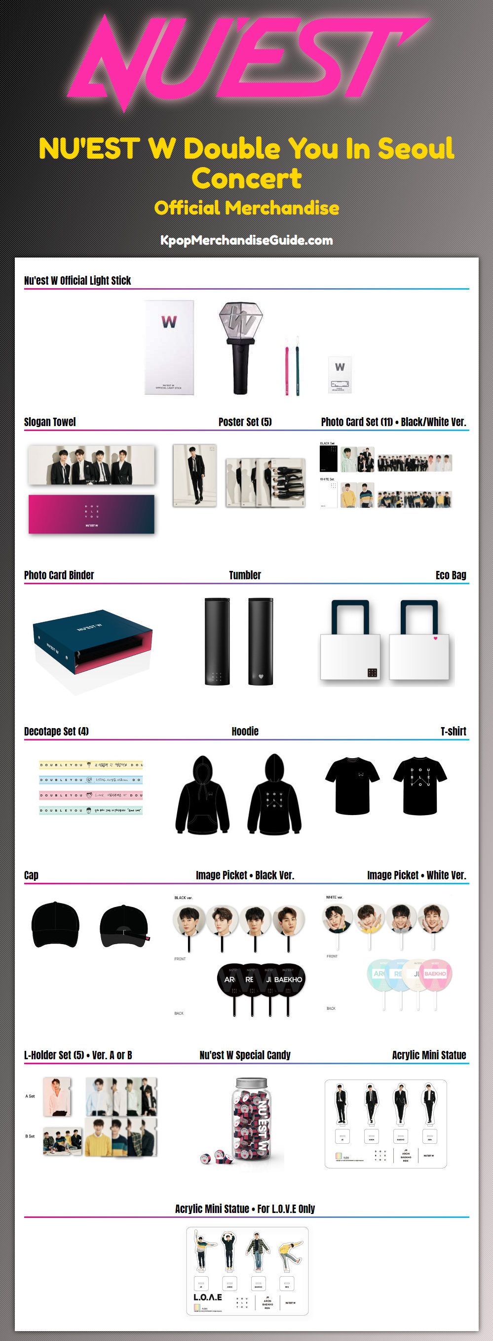 Double You In Seoul Concert Merchandise