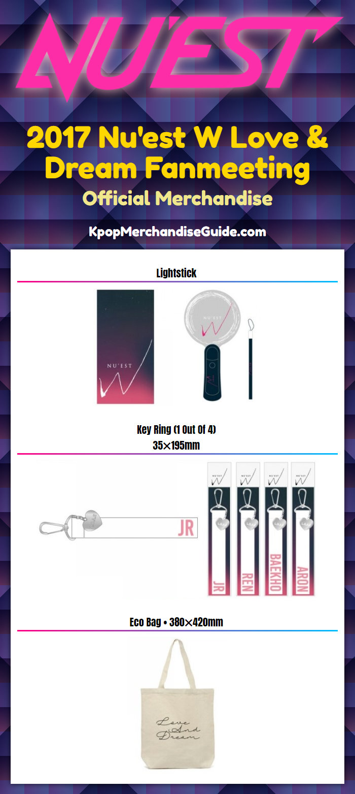 Nu'est W Love & Dream Fanmeeting Merchandise