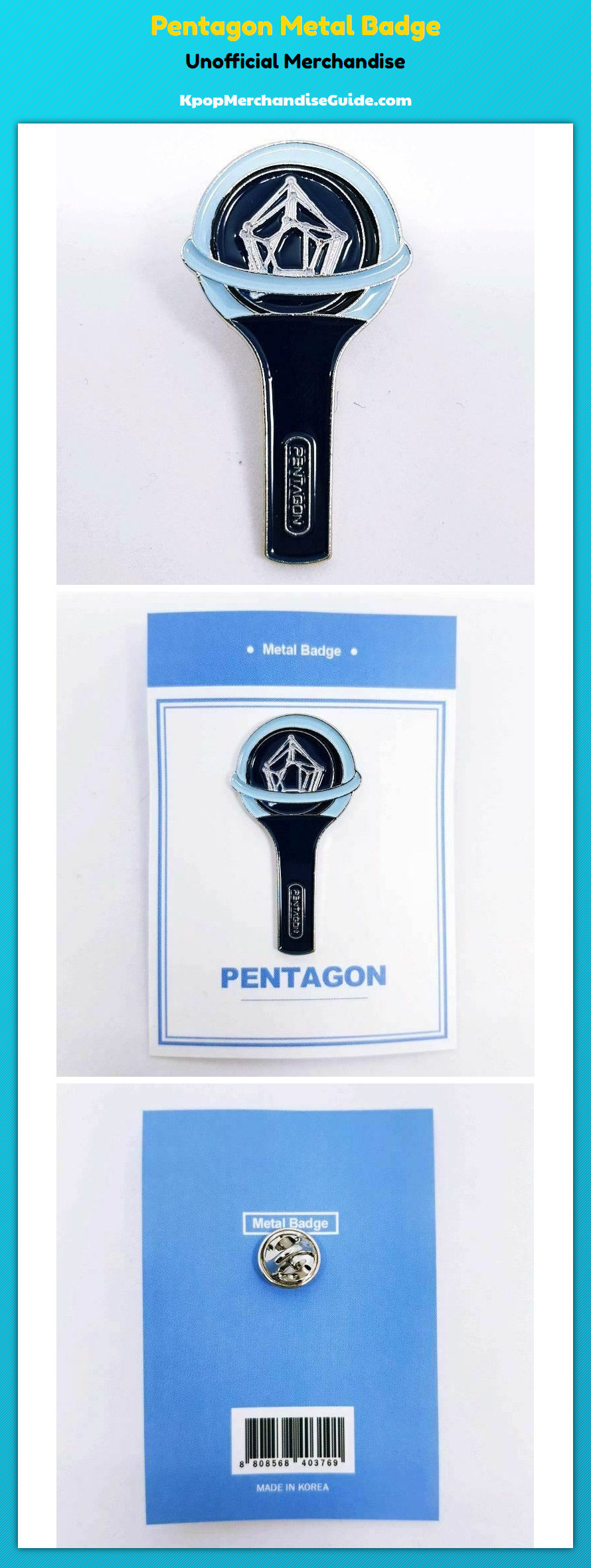 Pentagon Metal Badge
