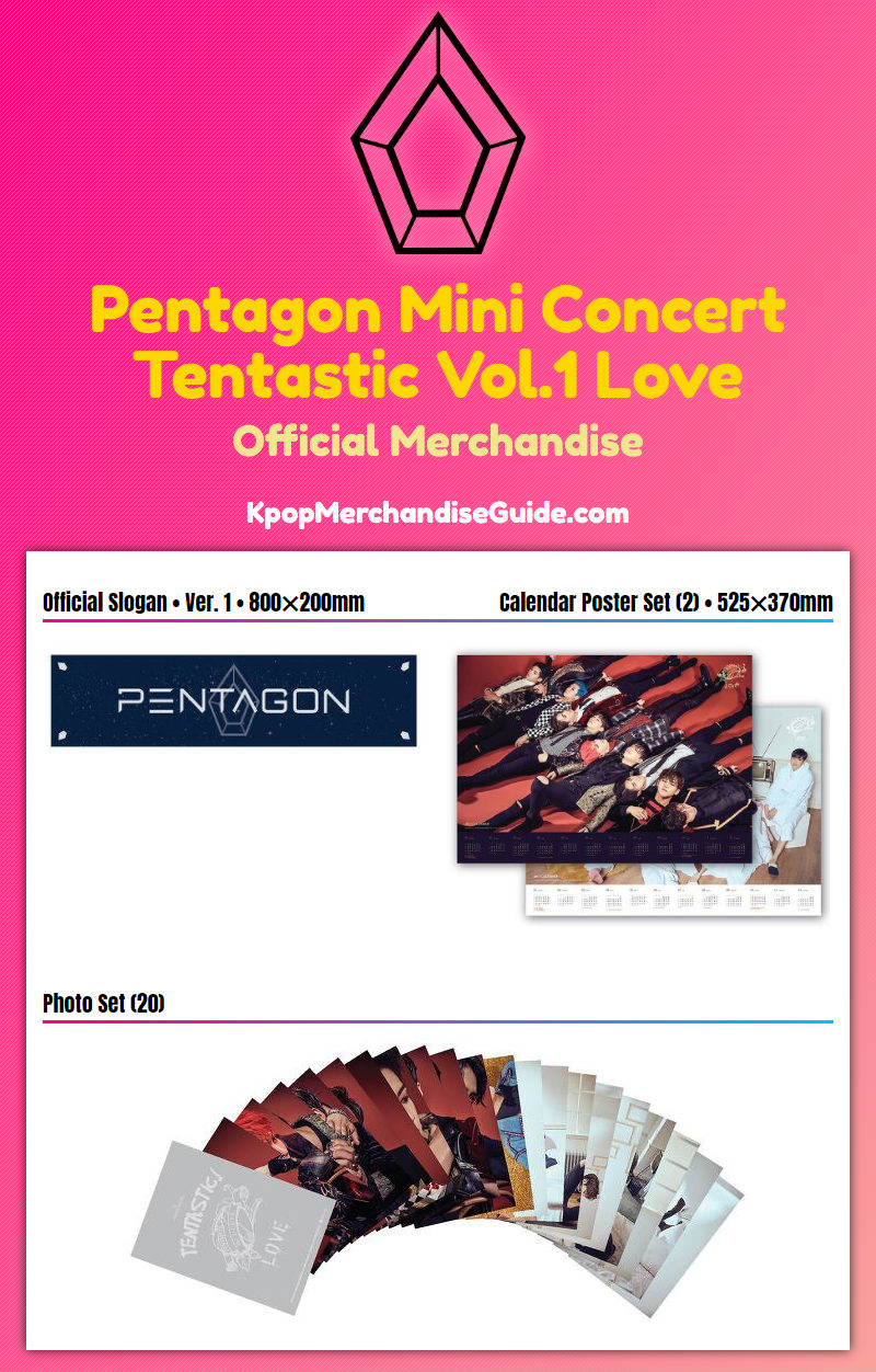 Pentagon Mini Concert Tentastic Vol.1 - Love Merchandise