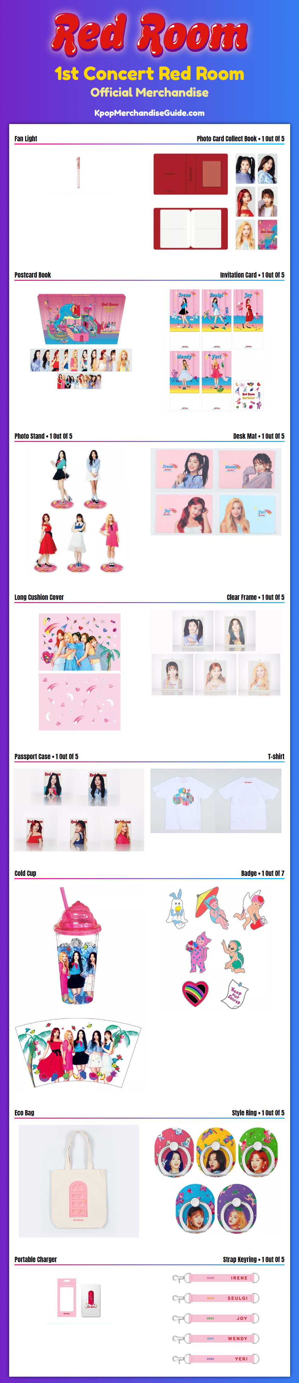 Red Velvet 1st Concert Red Room Merchandise