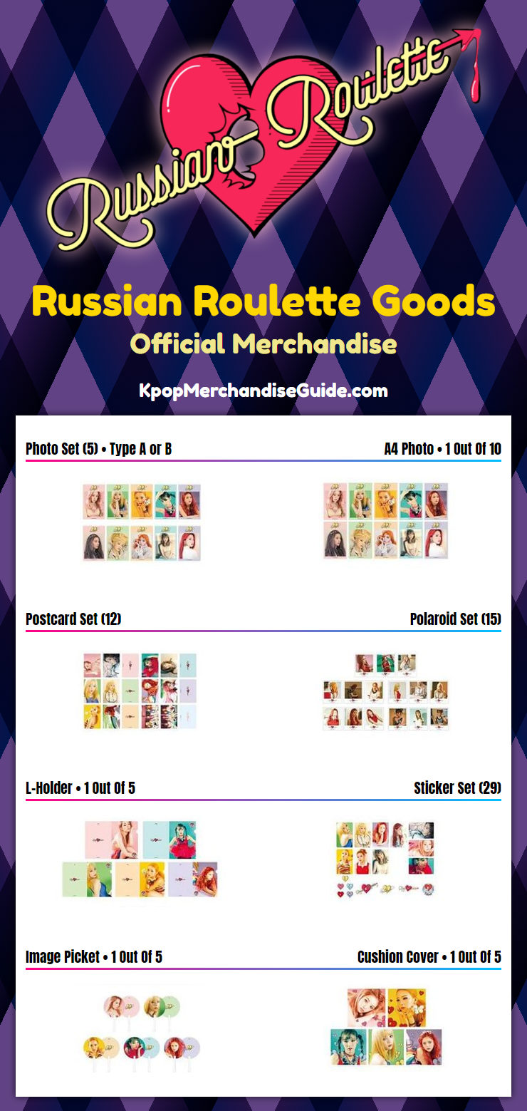 Red Velvet Russian Roulette Album Merchandise