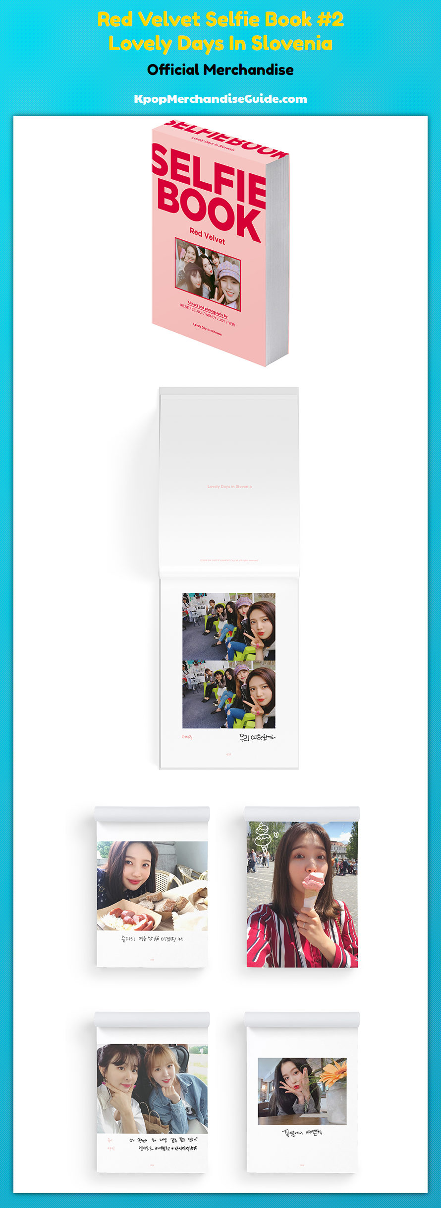 Red Velvet Selfie Book #2 Lovely Days In Slovenia