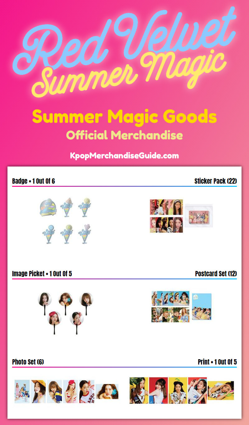 Red Velvet Summer Magic Album Merchandise