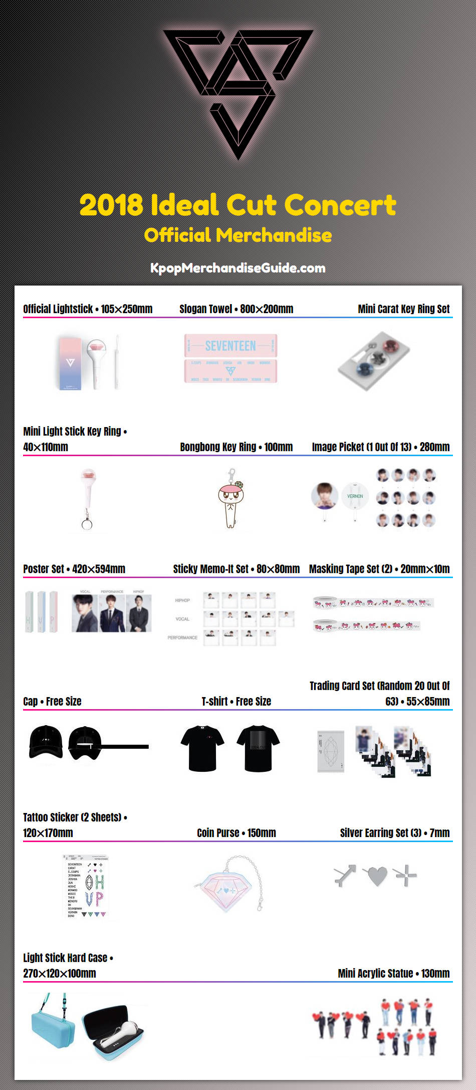 Seventeen 2018 Ideal Cut Concert Merchandise