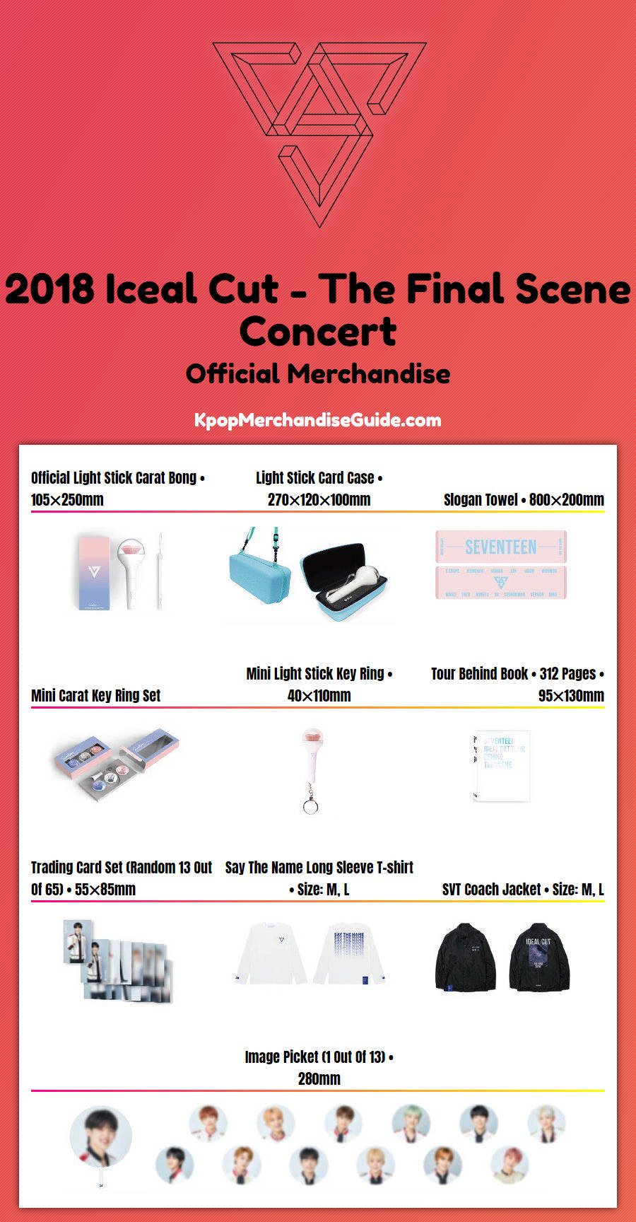 Seventeen 2018 Ideal Cut - The Final Scene Concert Merchandise