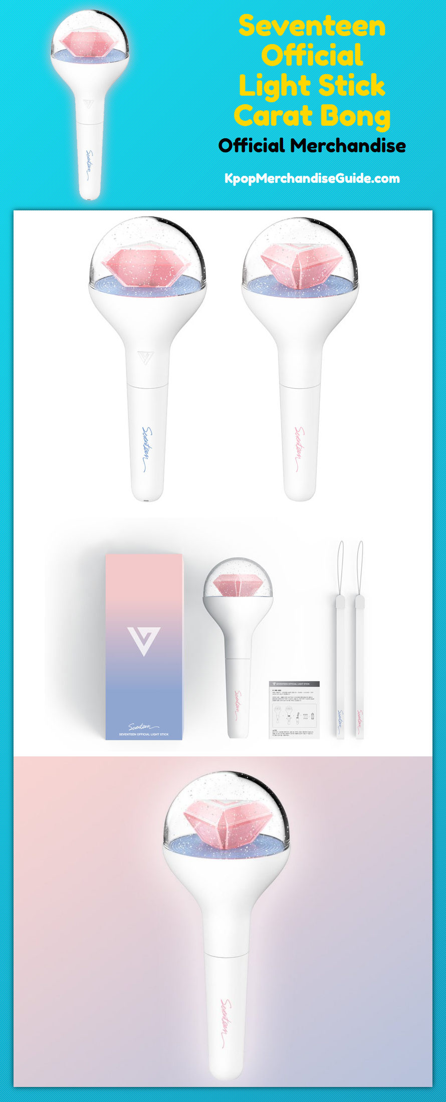 Seventeen Official Light Stick Carat Bong