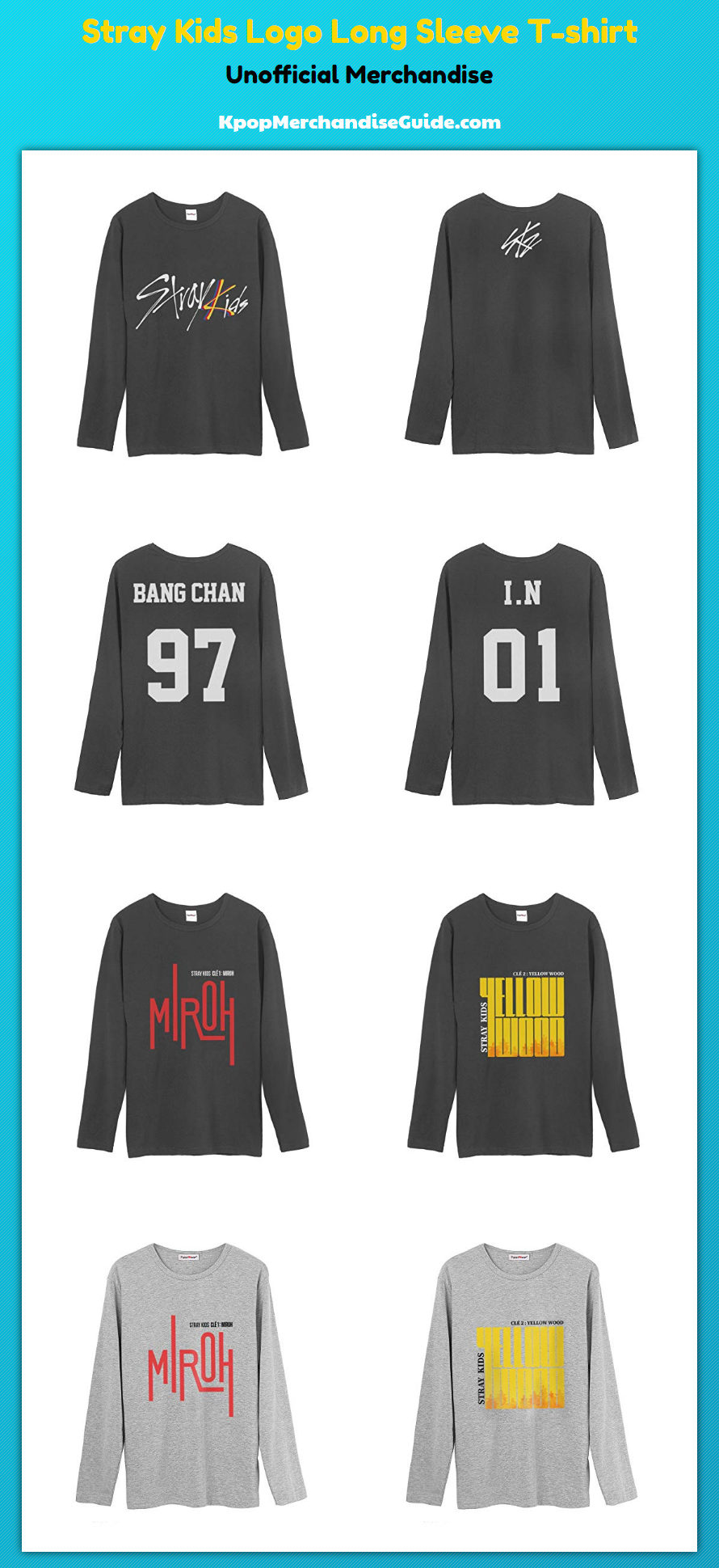 Stray Kids Logo Long Sleeve T-shirt