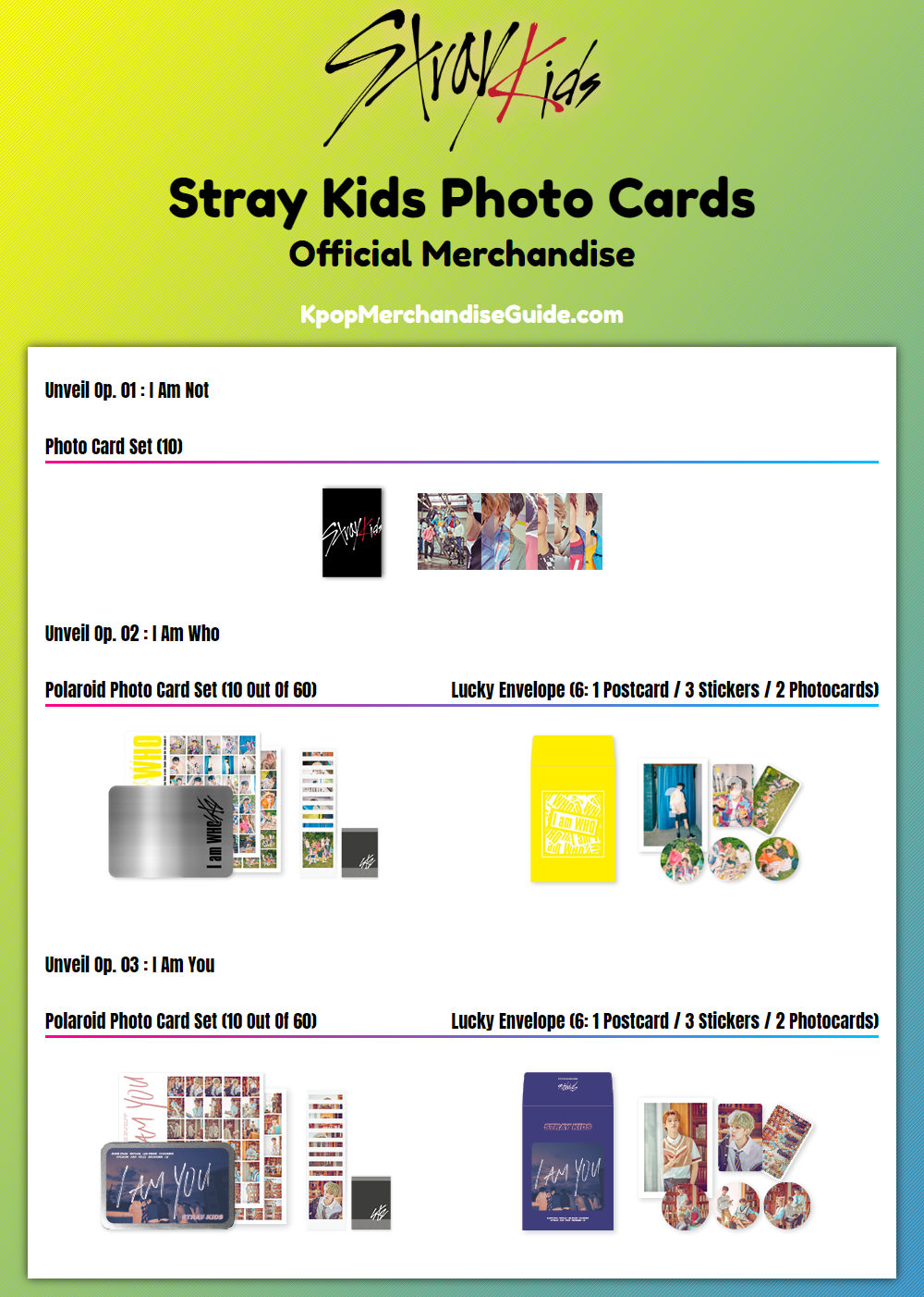 Stray Kids Photo Cards