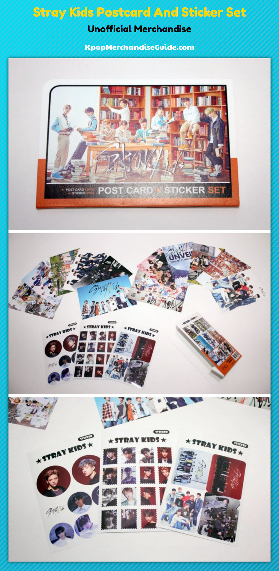 Stray Kids Postcard And Sticker Set