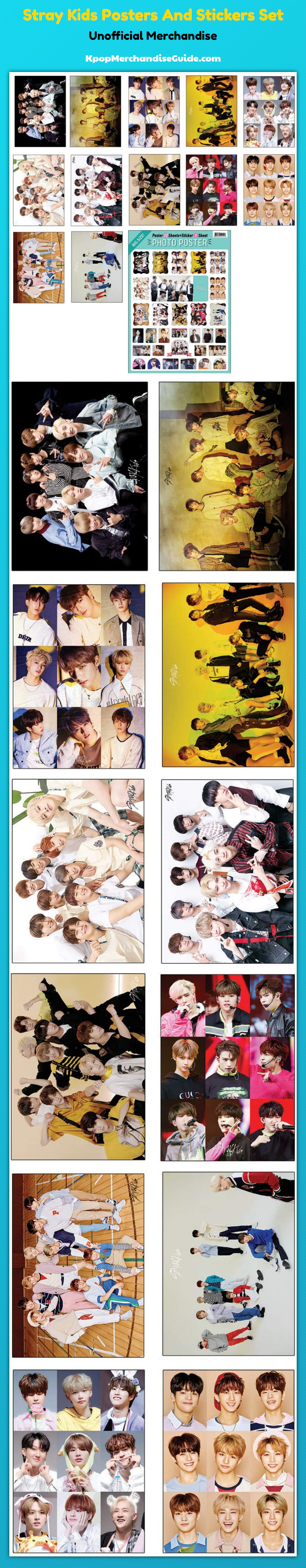 Stray Kids Posters And Stickers Set