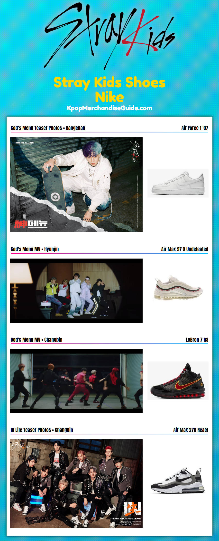 Stray Kids Shoes Nike