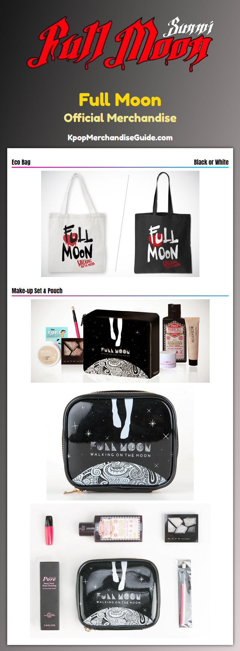 Sunmi Full Moon Album Merchandise