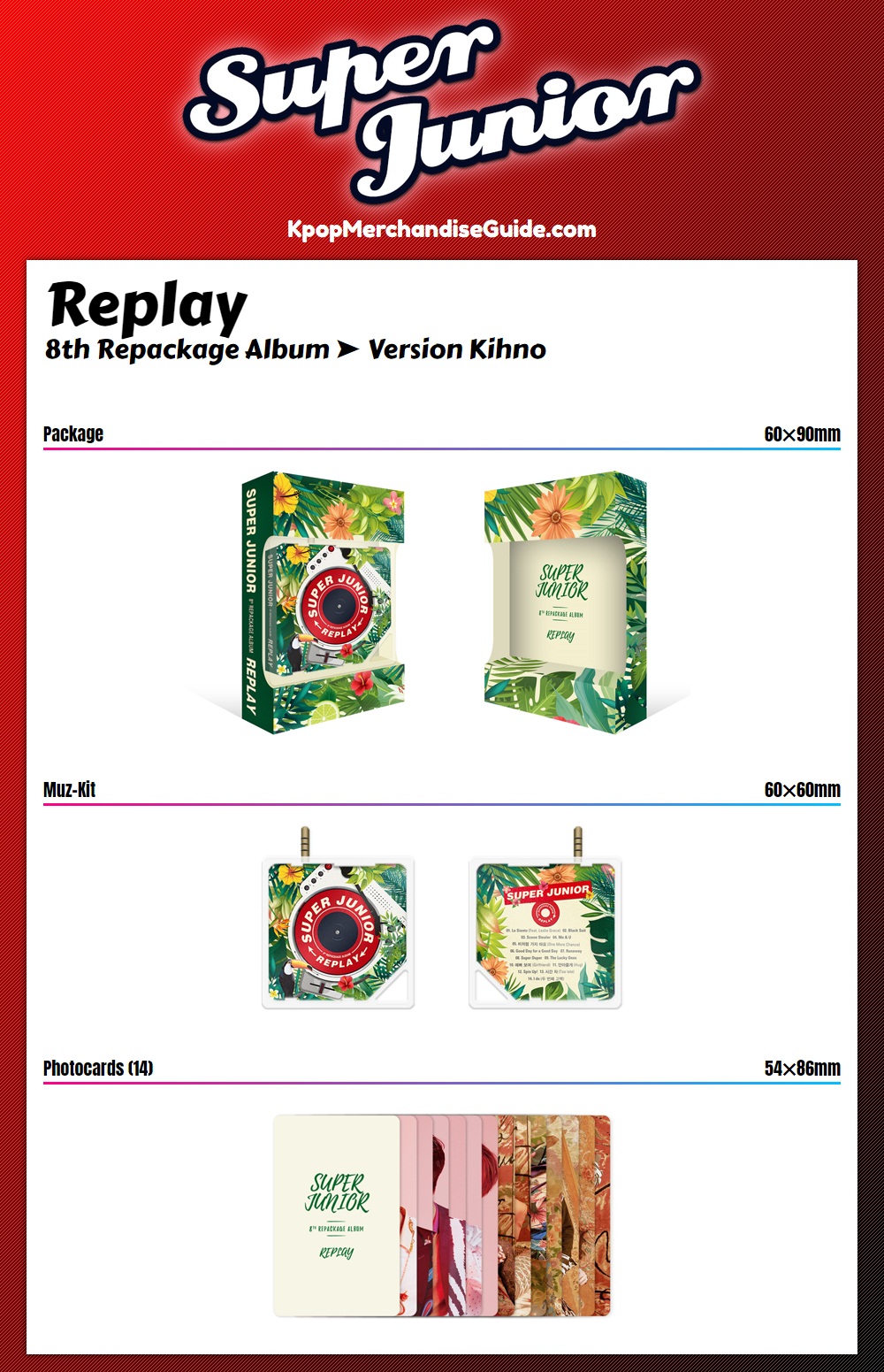 Super Junior - Replay Kihno Album