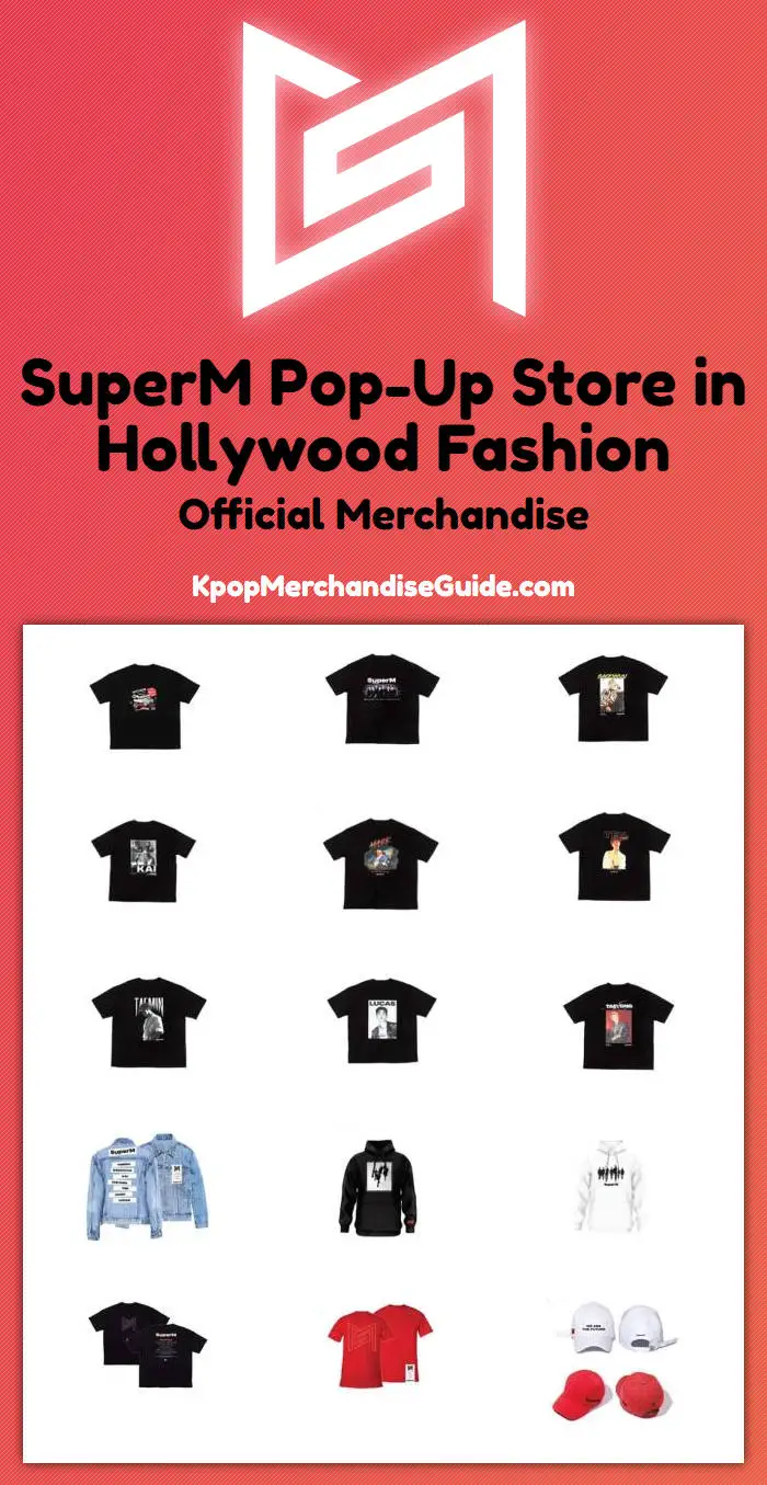 SuperM Pop-Up Store in Hollywood KPop Fashion