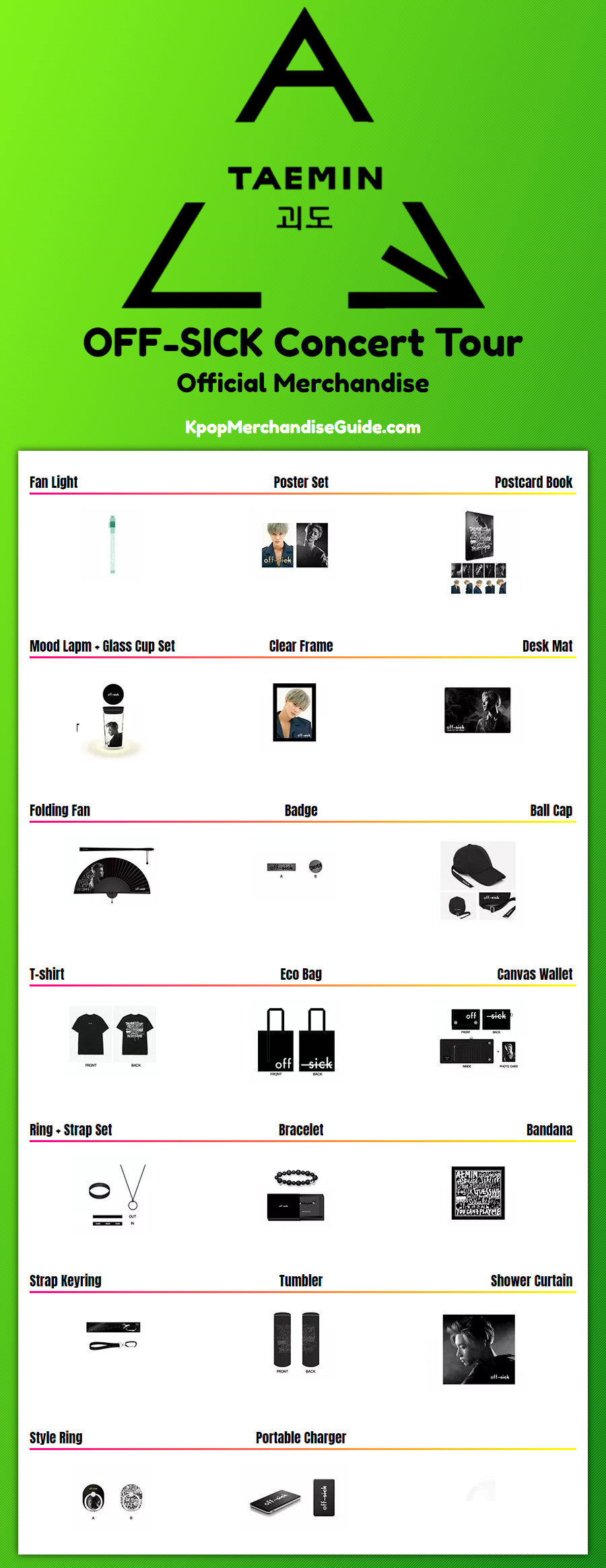 OFF-SICK Concert Tour Merchandise