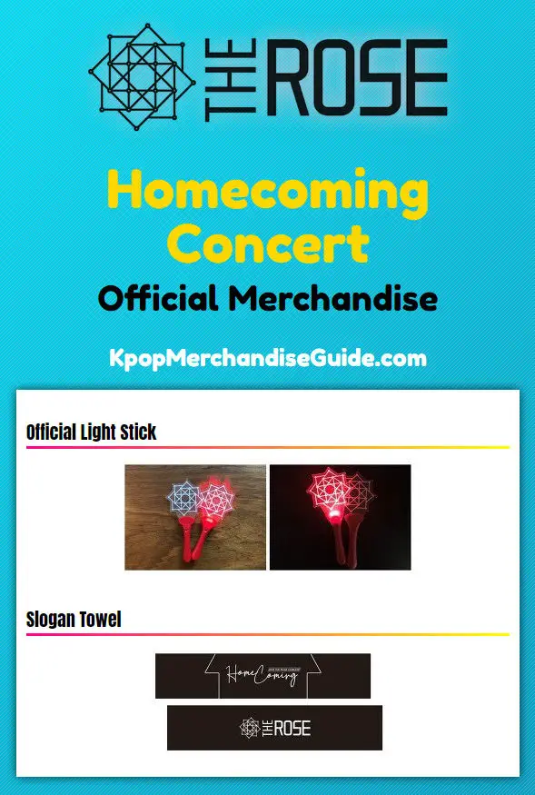 The Rose Homecoming Concert Merchandise
