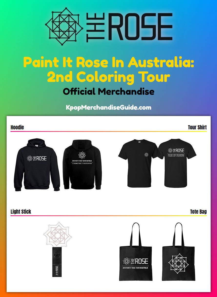 The Rose Paint It Rose in Australia: 2nd Coloring Tour Merchandise