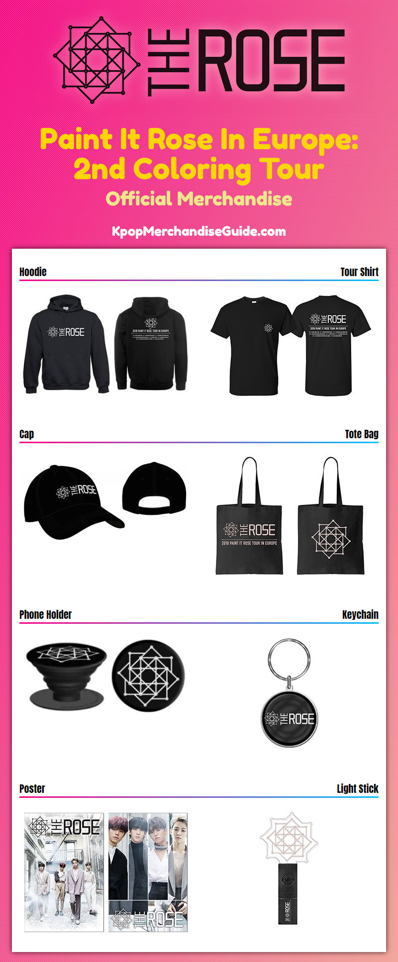 The Rose Paint It Rose in Europe: 2nd Coloring Tour Merchandise