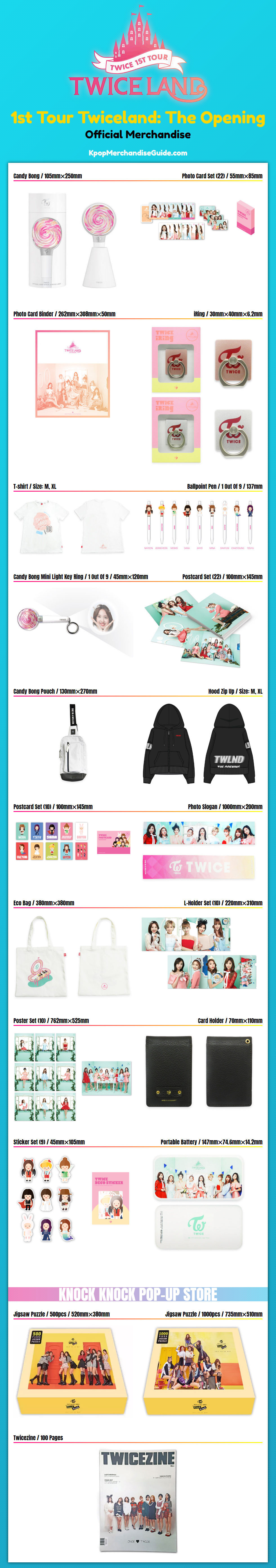 Twice 1st Tour Twiceland: The Opening Merchandise