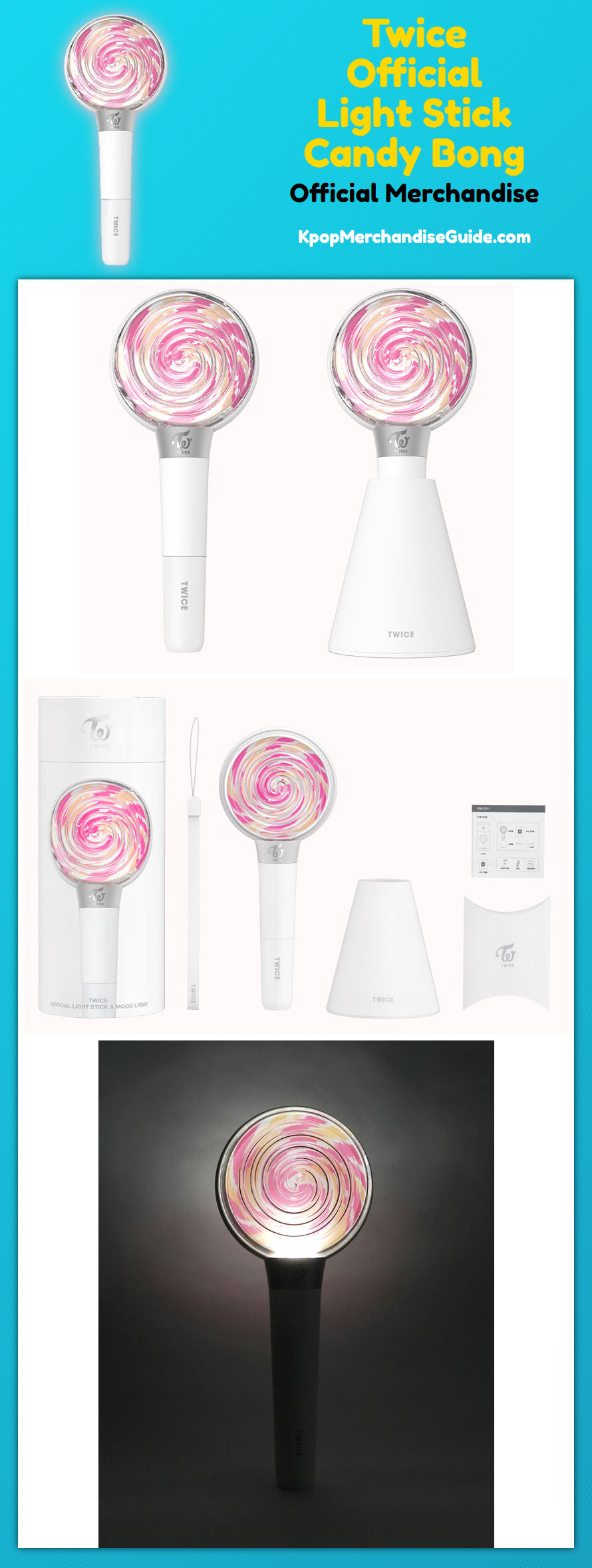 Twice Official Light Stick Candy Bong