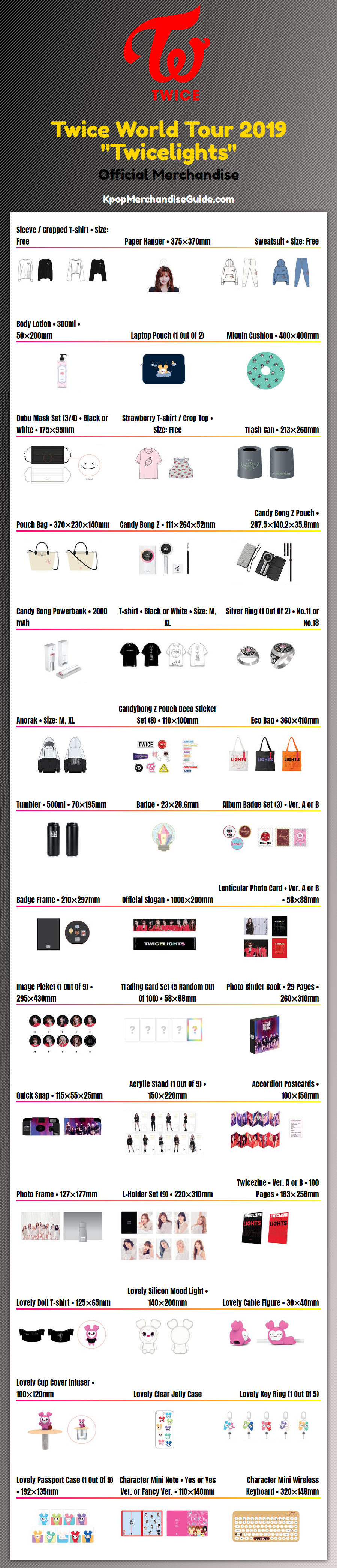 Twice World Tour 2019 Twicelights Merchandise