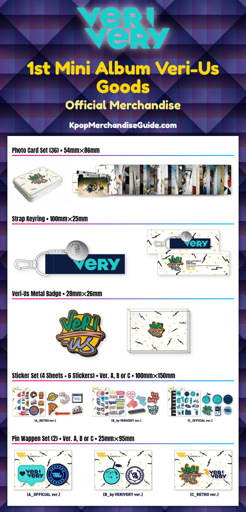 Verivery 1st Mini Album Veri-Us Merchandise